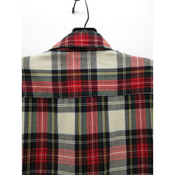 VINTAGE Backpacker Shirt Medium Red Button Up Flannel Outdoor Western - Picture 7 of 11